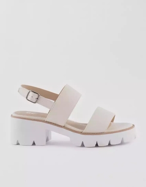 Compensées American Eagle BC Footwear Left Unsaid Plateforme Sandal Blanche Femme | VXS-95774656